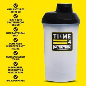 Time 4 Nutrition Protein Shaker Bottle